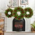 thumbnail image 1 of Bzdzmqm under $5 3Pcs Artificial Christmas Wreath, Christmas Wreath with Berries Decor, Artificial Pine Holiday Wreath, 50cm Door Window Decoration, Realistic Xmas Wreath for Home, 1 of 9