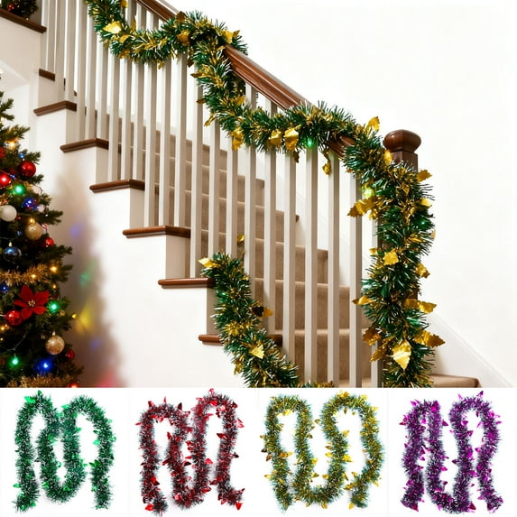 Bzdzmqm under $5 4Pcs Christmas Confetti, Christmas Decorations Tree Ornaments, Confetti Snowflake Decorate Festive Garland, Christmas Party Decorations 200cm, Holiday Home Decor, Xmas Tree Trimmings