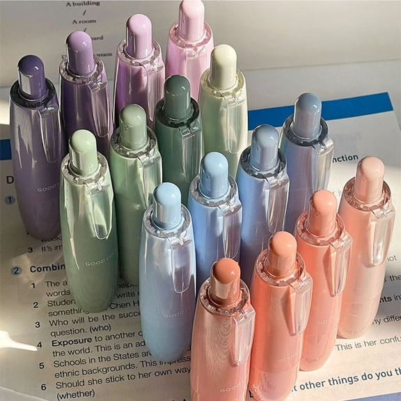 Bzdzmqm under $5 4Pcs Double-sided Tape Roller, 4PCS Double-Sided Tape Dispensers, Gradient Color Adhesive Rollers, Permanent Bonding Tape Holders, ScrapNoveling Craft Supplies