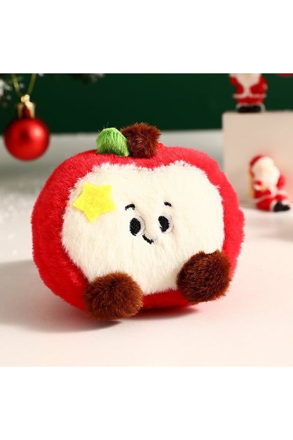 under $5 Christmas Apple Keychain, Christmas Apple Plush Keychain Pendant, Soft Velvet Backpack Charm,KidsChristmas Gift, Holiday Decorations, CuteChildrenPresent, Christmas Stocking Stuffer