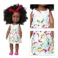 thumbnail image 1 of Bzdzmqm under $5 Cute Curly BabyDoll, Black BabyDoll 35CM, Vinyl RealisticToy, Curly Hair Design, African American BabyFigure, Soft Body Material, Educational Play Doll, Birthday Present,, 1 of 4