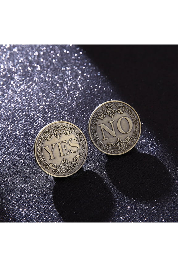 under $5 Decision Coin, Yes No Decision Coin,Iron Flipping Coin Prop,Fun Choice Maker Tool,Novelty Gift For Indecisive,Pocket Sized Decision Maker
