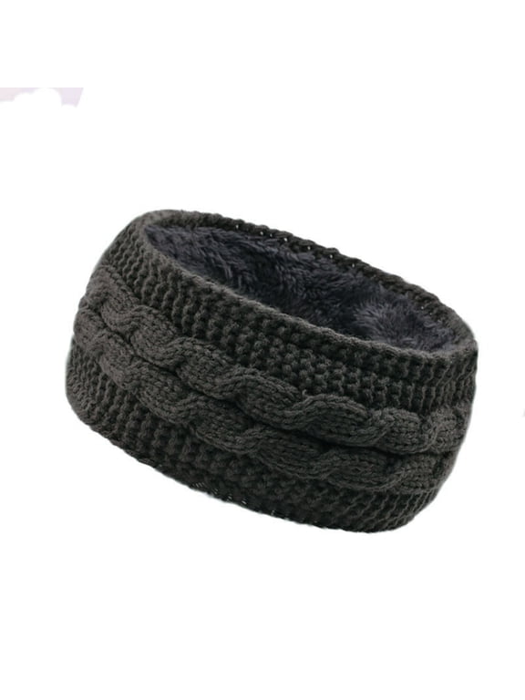 under $5 Fleece Headband Earmuffs, Winter Fleece Knitting Headband, Warm Sports Headband Earmuffs, Acrylic Wool Ear Warmer Headwrap, Cold Weather Outdoor Sports Accessory