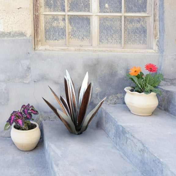 Bzdzmqm under $5 Iron Agave Sculpture, Tequila Iron Art Sculpture, Garden Yard Decor, Metal Plant Ornament, Outdoor Garden Art, Handmade Iron Craft, Home Landscape Decor, Unique Garden Sculpture