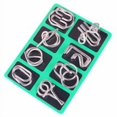 thumbnail image 1 of Bzdzmqm under $5 Metal Brain Teaser Puzzle, Metal Brain Teaser Puzzle Ring, Interwoven Metal GameToy, Challenging Iron Ring Puzzle, Educational Thinking Puzzle,ChildrenAdults Brain Game, 1 of 1