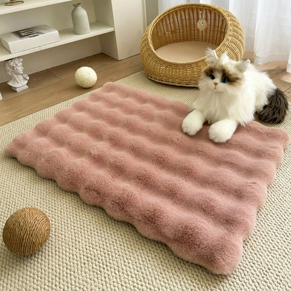 Bzdzmqm under $5 Pet Warming Pad, Self Warming Pet Mat, Thermal Dog Bed Pad, Heated Cat Mat, Winter Warm Pet Bed, 35x50cm Pet Heating Pad, Indoor Outdoor Pet Mat, Plush Pet Warming Pad