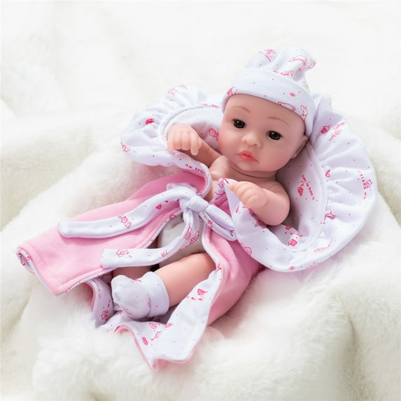 Bzdzmqm under $5 Soft BabyDoll, 11 Inch Soft Dolls, Lifelike Sleeping Real BabyDolls, NewbornToyforKid, 28cm Reborn BabyDoll, Realistic BabyToyforChildren