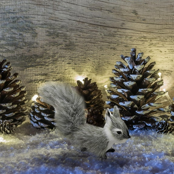 Bzdzmqm under $5 Squirrel Ornament, Imitation Animals Small Squirrels,Pendant OrnamentsToysHandicrafts,Holiday Supplies Home Decor,Cute Squirrel Figurine Collection,Christmas Tree Decorations