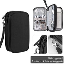 Bzdzmqm under $5 Storage Case, Digital Accessories Storage Bag, Multi-layer Electronic Organizer Case, Portable Tech Gadget Pouch, Cable Charger Storage Solution, Travel Electronics Case, Waterproof