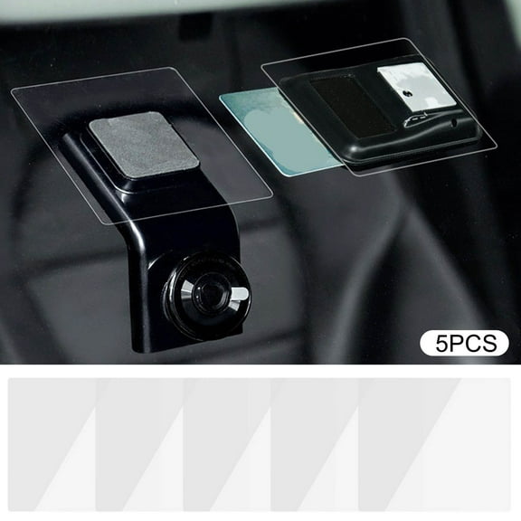 Bzdzmqm Car Windshield Dash Cam Electrostatic Sticker, Dashboard Camera Mounting Adhesive, HD Transparent Traceless High-Temperature Resistant, Dashcam Installation Accessory for Clean Windshield,