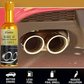 Bzdzmqm Catalytic Converter Cleaner 120ml, Engine Booster Fuel System Treatment, Exhaust System Cleaner for Cars Trucks SUVs, Cleans O2 Sensors Restores Performance Reduces Emissions