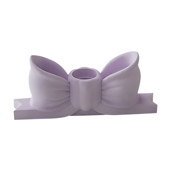 Bzdzmqm Easter Spring Bow Candle Holders, Long Aromatherapy Candle Decorations, Gypsum Resin Candle Stand for Dripping Wax, Decorative Candle Sticks for Home Decor, Table Centerpiece, Fireplace