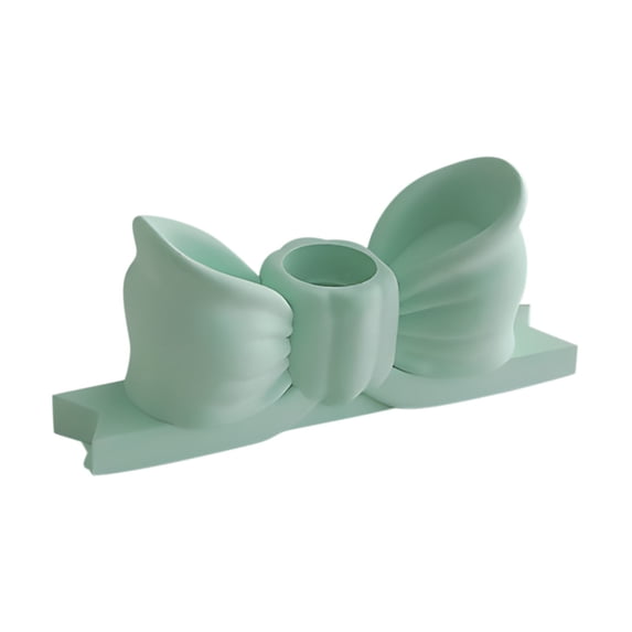Bzdzmqm Easter Spring Bow Candle Holders, Long Aromatherapy Candle Decorations, Gypsum Resin Candle Stand for Dripping Wax, Decorative Candle Sticks for Home Decor, Table Centerpiece, Fireplace
