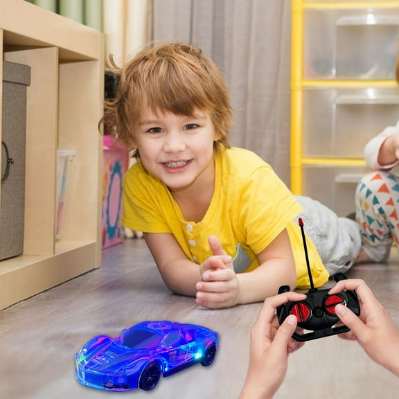Bzdzmqm Four-Channel Remote Control Car forKids, 2.4Ghz RC RacingToy, Luminous Simulation Sports Car, Long Distance 100m RemoteToy, Indoor Outdoor Play, Gift for BoysGirlsTeens