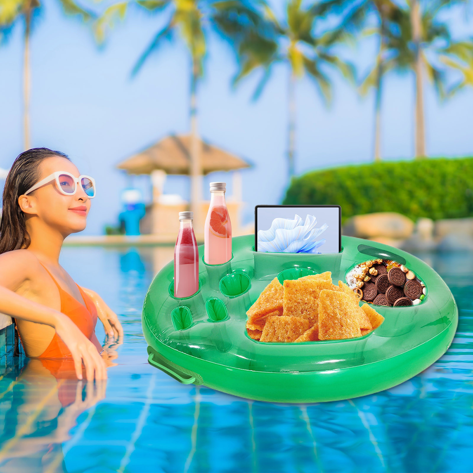Clear Inflatable Cooler Bzdzmqm Inflatable Cooler, Round Inflatable Serving Bar, Inflatable Ice ...