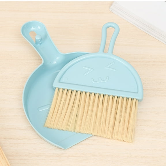 Bzdzmqm Mini Desktop Sweeping Cleaning Brush And Dustpan Set, Small Cleaning Brush for Table Desk Sofa Car, Portable Dustpan and Brush, Compact Cleaning Tool for Home Office Vehicle Interior