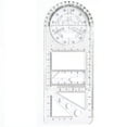thumbnail image 1 of Bzdzmqm Multifunctional Rotatable Math Ruler Drawing Template, Teen Geometry Tool forKids, Active Learning Ruler with Protractor Compass Shapes, Math Measurement Tool for Classroom Homework, 1 of 9