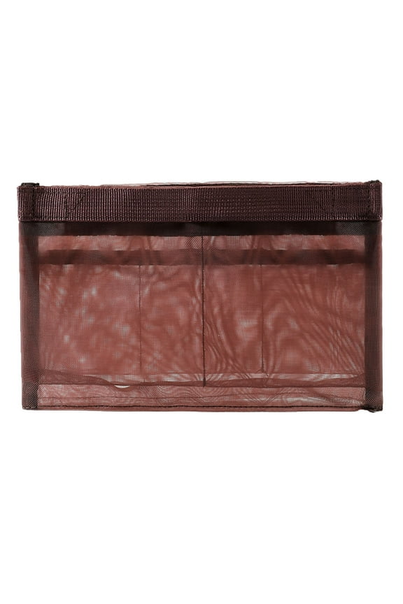 Small Makeup Bag Organizer, Handheld Inner Liner Bag, Nylon Storage Tote with Mesh Pockets for Cosmetics Phone Keys, Portable Sorting Pouch for Purse Handbag Travel Essentials, Compact