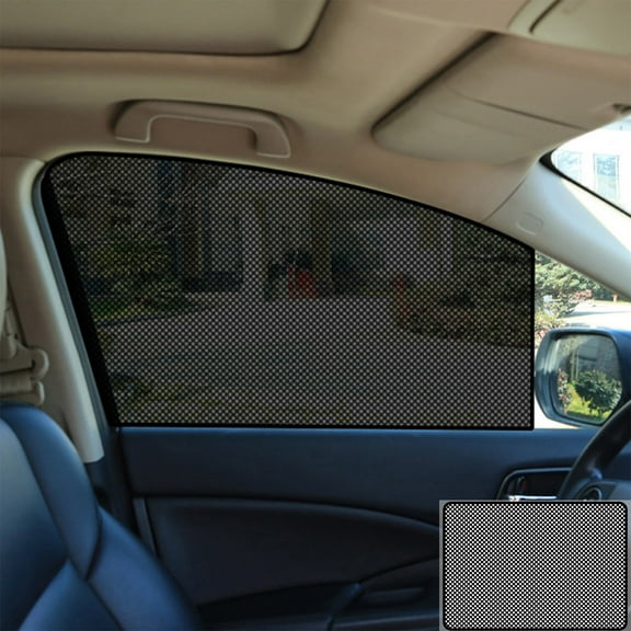 Bzdzmqm Summer Car Sunshade Stickers, Universal Electrostatic Window Shades for Vehicle, Reusable Cuttable Spliced Thermal Insulation Film, Auto Dashboard Windshield Protector, 2pcs 50x80cm