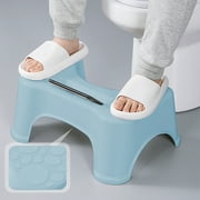Bzdzmqm Toilet Squat Stool, Pooping Foot Stool for Adults, Potty Squatting Stool with Phone Holder for Bathroom Toilet, Step Stool for Seniors & Toddlers, Toilet Assistance Steps