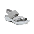 thumbnail image 1 of Bzees Call Me Women's Sandals & Flip Flops Grey Texture Fabric Size 10 M, 1 of 3