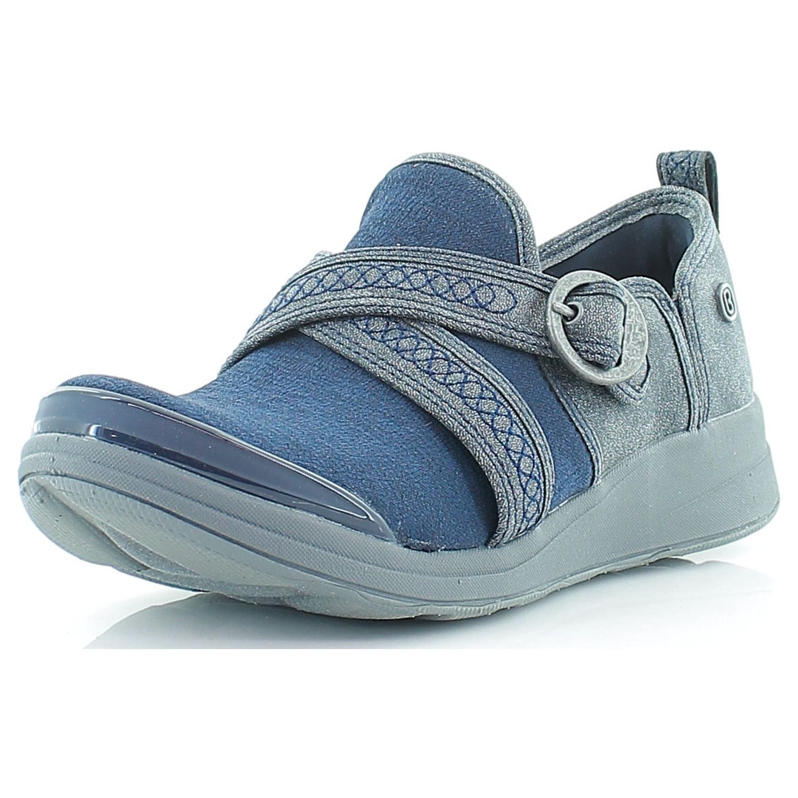 Bzees Womens Indigo Leather Blend Performance Running Shoes