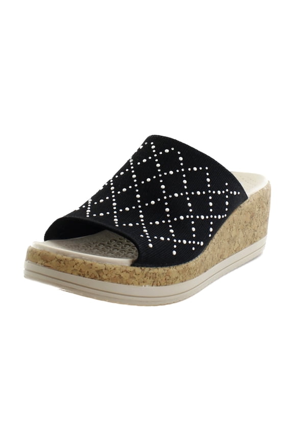 Royal Women's Sandals Black Shimmer Size 10 M