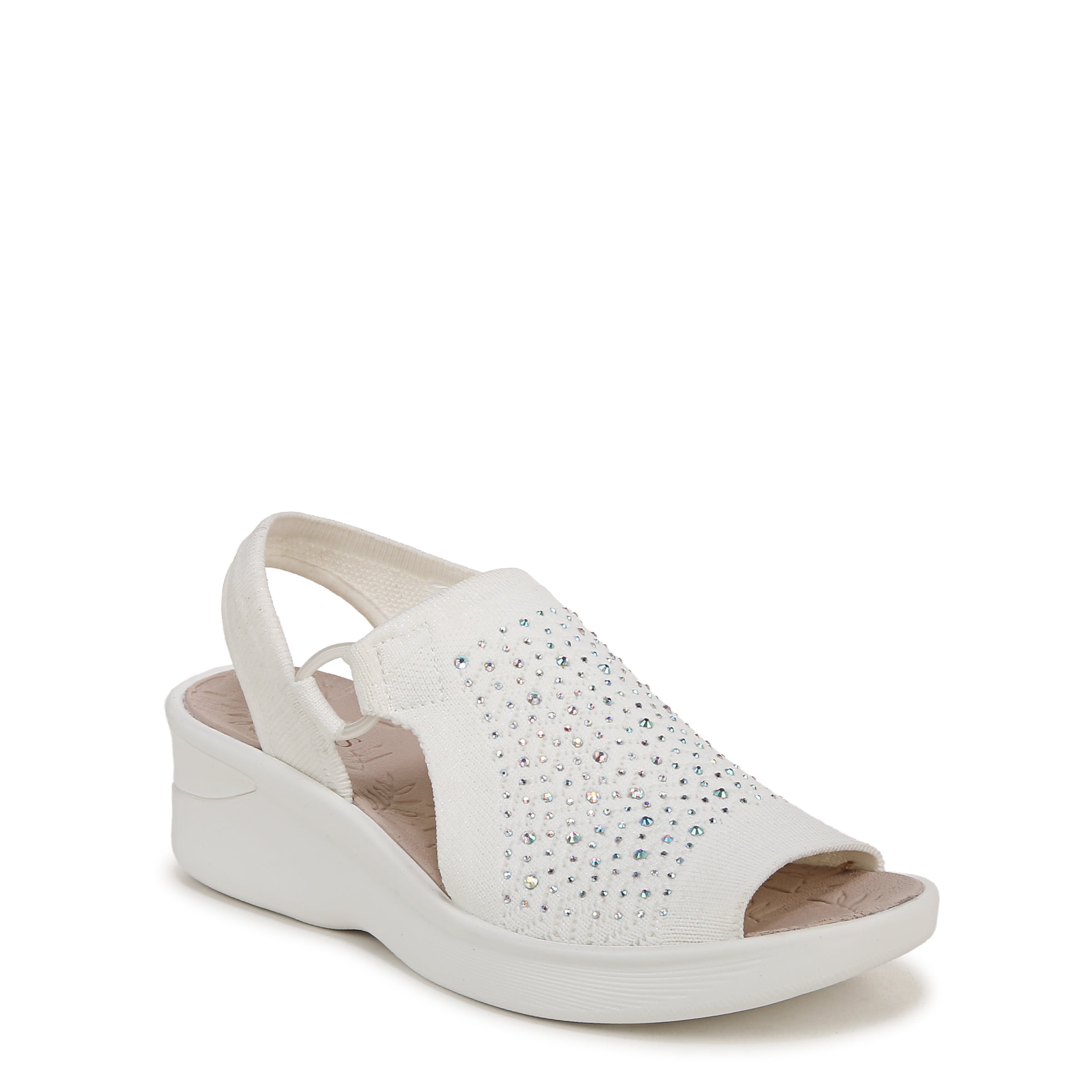 Bzees For Lifestride Sandali Lilly Bright Donna, Bianco brillante, 40
