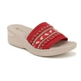 thumbnail image 1 of Bzees Sunshine Women's Wedge Slide Sandals Color: Red Size: 6, 1 of 5