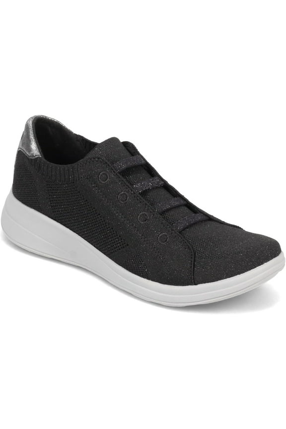 Women's Golden Knit Sneakers Black Metallic 11W