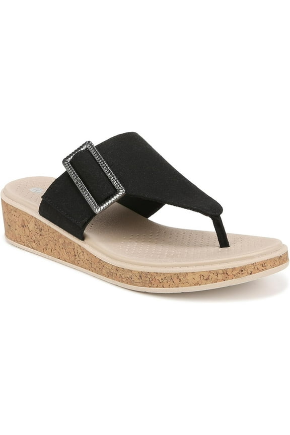 Womens Bay Wedge Sandal Black 7.5M