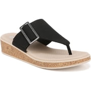 Bzees Womens Bay Wedge Sandal Black 7W