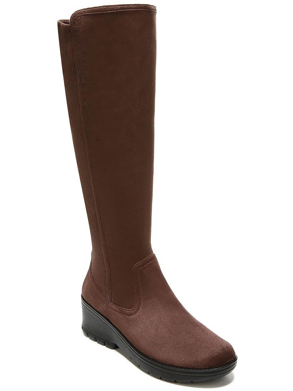 Bzees Womens Brandy Faux Suede Pull On KneeHigh Boots