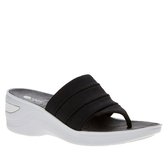 Bzees Womens Dallas Sandals 6 Black