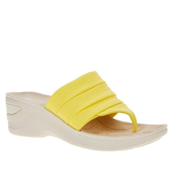 Bzees Womens Dallas Sandals 8 Yellow