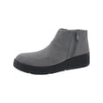 thumbnail image 1 of Bzees Womens Freestyle Faux Leather Zip Up Ankle Boots, 1 of 3