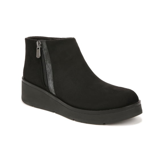 Bzees Womens Freestyle Faux Suede Platform Ankle Boots