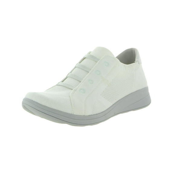 Bzees Womens Golden Knit Slip On Lifestyle Casual and Fashion Sneakers