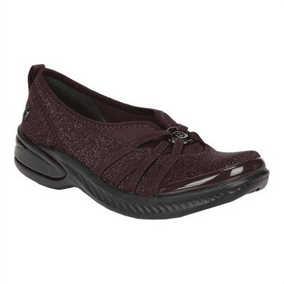 Bzees Womens Niche Metallic Cushioned Slip-On Shoes Purple 8.5 Medium (B,M)