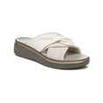 thumbnail image 1 of Bzees Womens Take A Bow Faux Leather Slip On Wedge Sandals, 1 of 3
