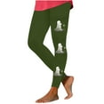 thumbnail image 1 of Bzhegqhd Halloween Printed Pants for Women Glow in Dark Skeleton Leggings High Waisted Party Costume Pants Stretch Joggers Casual Festive Night Out Bottoms Pumpkin Bat Design, 1 of 4