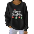 thumbnail image 1 of Bzhegqhd Ladies Christmas Graphic Print Sweatshirts Long Sleeve Round Neck Loose Fit Casual Top Holiday Party Wear Winter Fashion Blouse Comfortable Soft Pullover Gift, 1 of 4