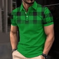 thumbnail image 1 of Bzhegqhd Men's Printed Casual Short Sleeved Lapel Top/shirt, 1 of 5