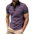 thumbnail image 1 of Bzhegqhd Men's Pullover Zipper Printing Lapel Long Sleeve Turndown Collar Blouse Shirt, 1 of 2