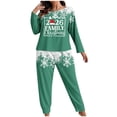 thumbnail image 1 of Bzhegqhd Plus Size Christmas Print Pajama Set for Women Long Sleeve Top and Pants Comfy Loungewear Sleepwear Nightwear Holiday Outfit Soft Breathable Fabric Home Casual Wear, 1 of 4