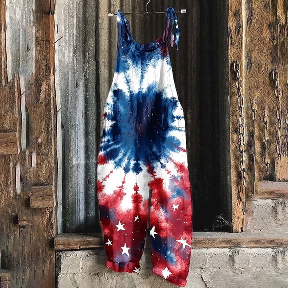 Bzhegqhd Women Ladies Printed Summer Sleeveless Backless Loose Long Playsuits Rompers Jumpsuit