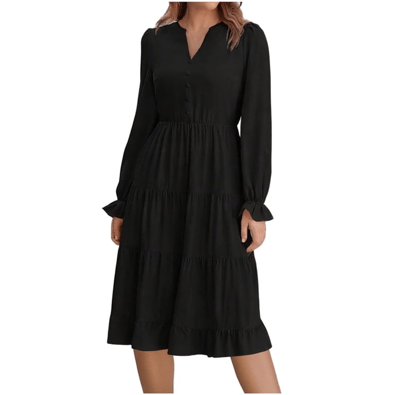 chinese dress ladies PRETTYGARDEN Women's Bodycon Maxi Dress Fall Spring Fashion Long Sleev main image 1