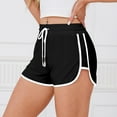 thumbnail image 1 of Bzhegqhd Women's Sports Pocket Casual Running Drawstring Loose Fitness Pants Shorts, 1 of 7