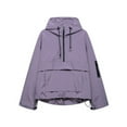 thumbnail image 1 of Bzhegqhd Women's Waterproof Jacket Windproof Breathable Multi Pocket Hooded Raincoat Outdoor Hiking Coat Trekking Sports Wear Mountain Climbing Gear, 1 of 3
