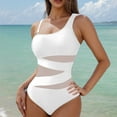 thumbnail image 1 of Bzhegqhd Womens Swimsuits One Piece Tummy Control,Women Solid Color Sexy Backless Strap Bikini Swimsuit, 1 of 5